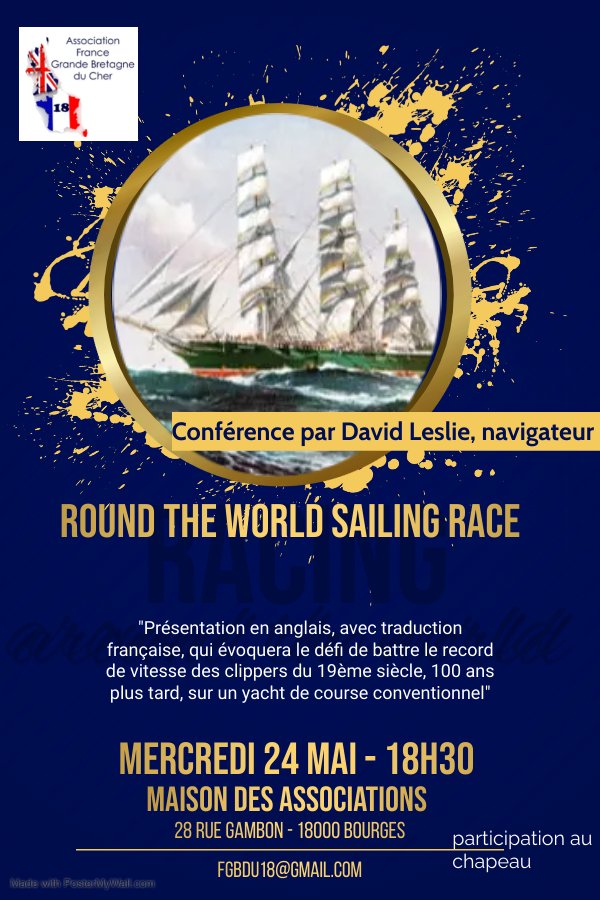 « Round-the-world sailing race » par David Leslie – Mai 2023