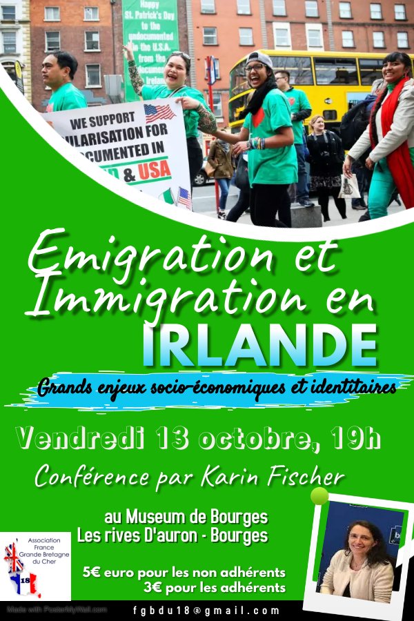 « Émigration et immigration en Irlande » par Karin Fischer – octobre 2023